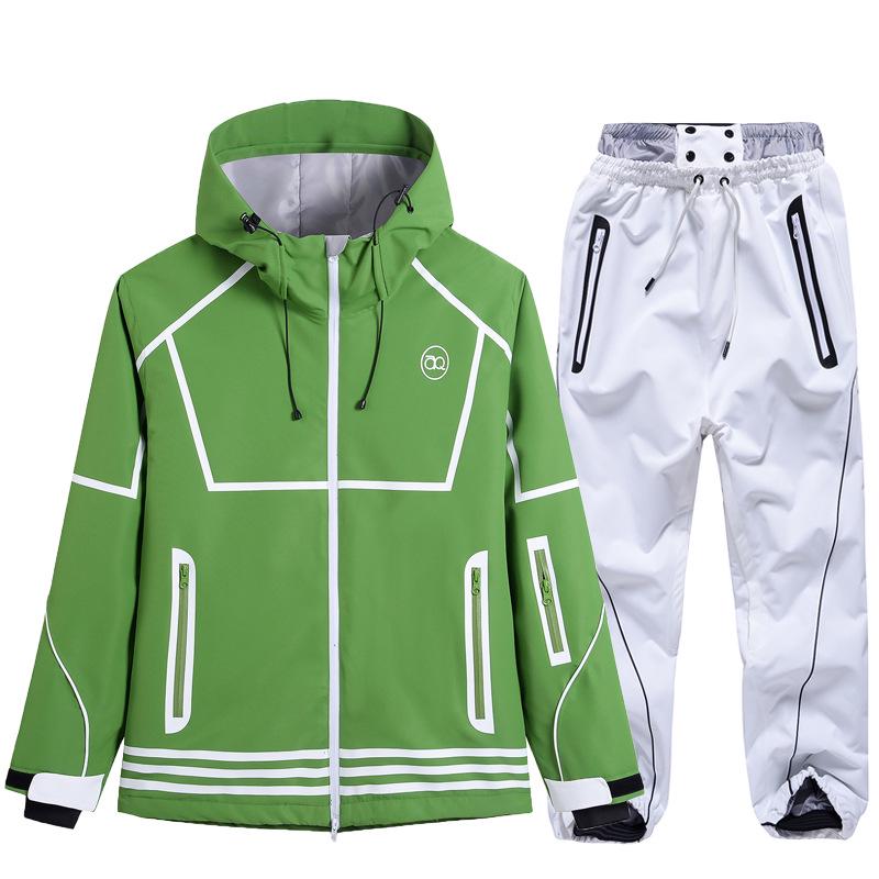 Winter Ski Suit Set: Waterproof, Windproof, Thickened Snowboard Outfit for Men & Women
