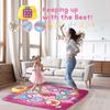 Dance Mat, Electronic Light Up Dance Pad Musical Play Mats Dancing Floor Game Mat Toys with 5 Game Modes (39.4x 34inch) for Girls & Boys Age 3+