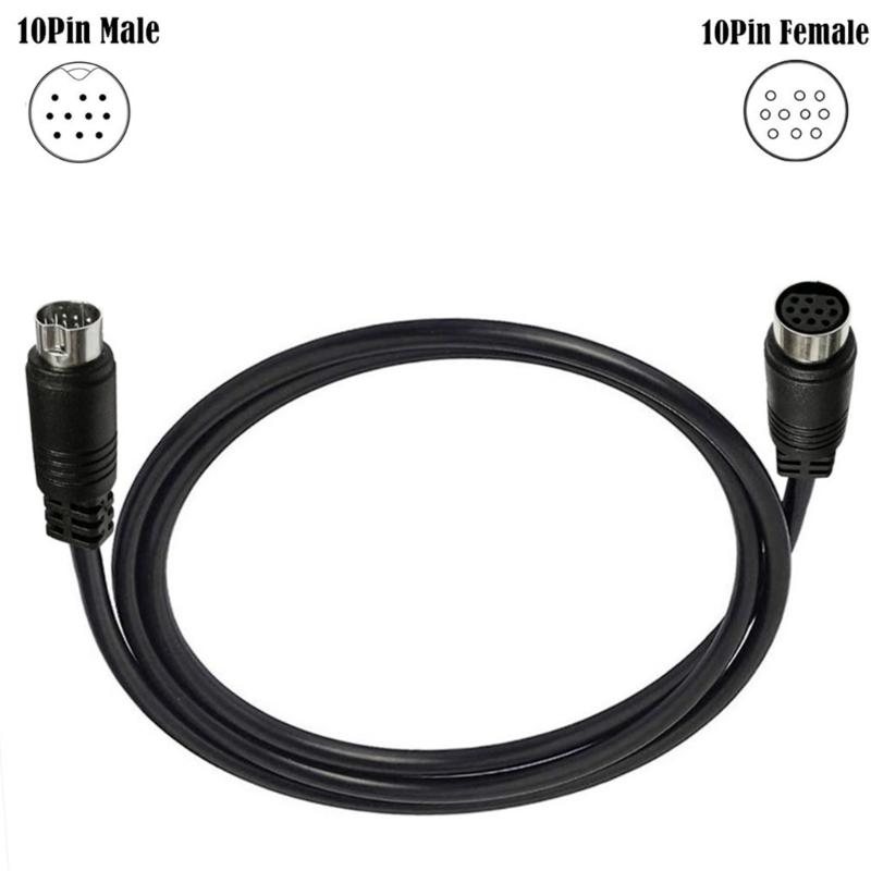 3/1.5/1/0.5m S-video Cable Male To Female 10Pin Mini DIN Computer Connector TV Cable For Projector VCR DVD Nickel Plated