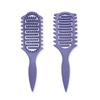 TEMU Cross-Border Curly Hollow Hairdressing Comb - Wheat Straw Bounce Hair Comb
