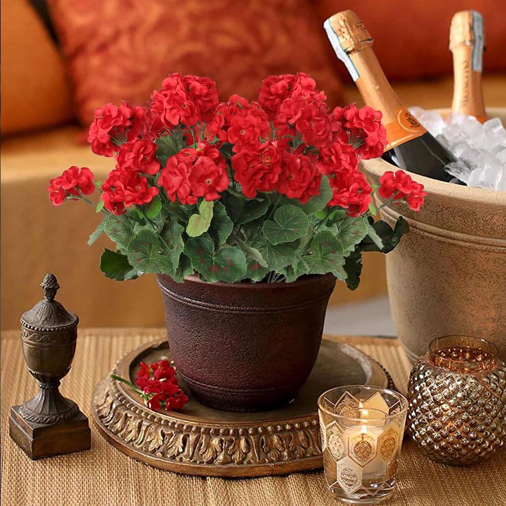 2/5 Stück Künstliche Blume Seiden-Begonienblume Außen-Gartenbogen UV-Schutz Hochzeit Braut Zuhause Bonsai Festival Party DIY-Geschenk