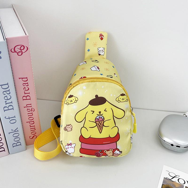 Cute Cartoon Children's Backpack: Trendy Casual Small Bag for Kindergarten Girls - Crossbody or Chest Style