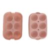 Silicone DIY Ice Cubes Mold Ice Ball Maker Mould Tray for Home Bar Party Cocktail UseLight Pink 6Hole 45mm