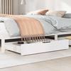 Under-bed Drawers 2 Pcs White 90x55x16 Cm Solid Pine Wood