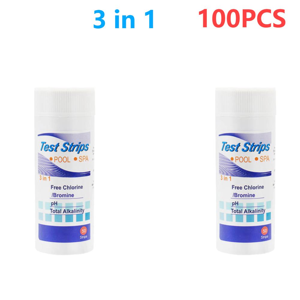 50/100PCS Water Quality Test Strip Multipurpose 7 In 1 Aquarium Test Strips Water pH Test Tools for Fish Tank Swimming Pool