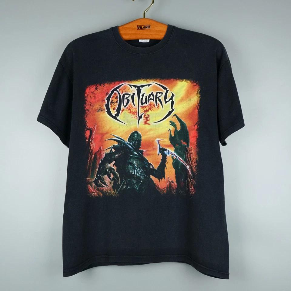 Vintage 2008 Obituary Tour Tshirt Death Metal Unisex Clothing Graphic T Shirts