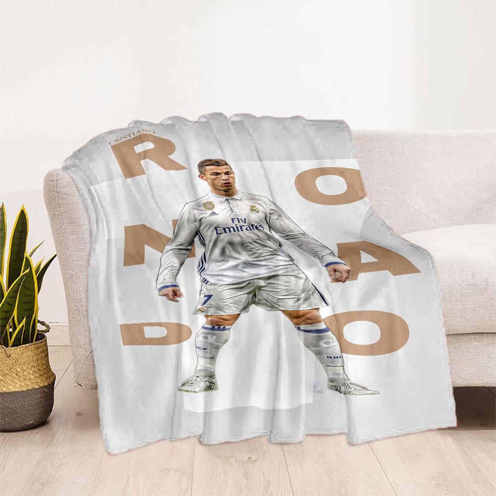 Ronaldo's Powerful Cristiano Celebration Blanket Durable Comfort Perfect for Bed Office Picnics Four Seasons Universal Modern