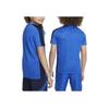 Nike Dri-FIT Academy 23 Color Block Logo Embroidered Crew Neck Sports T-Shirt Kids Tops Blue DX5482-463