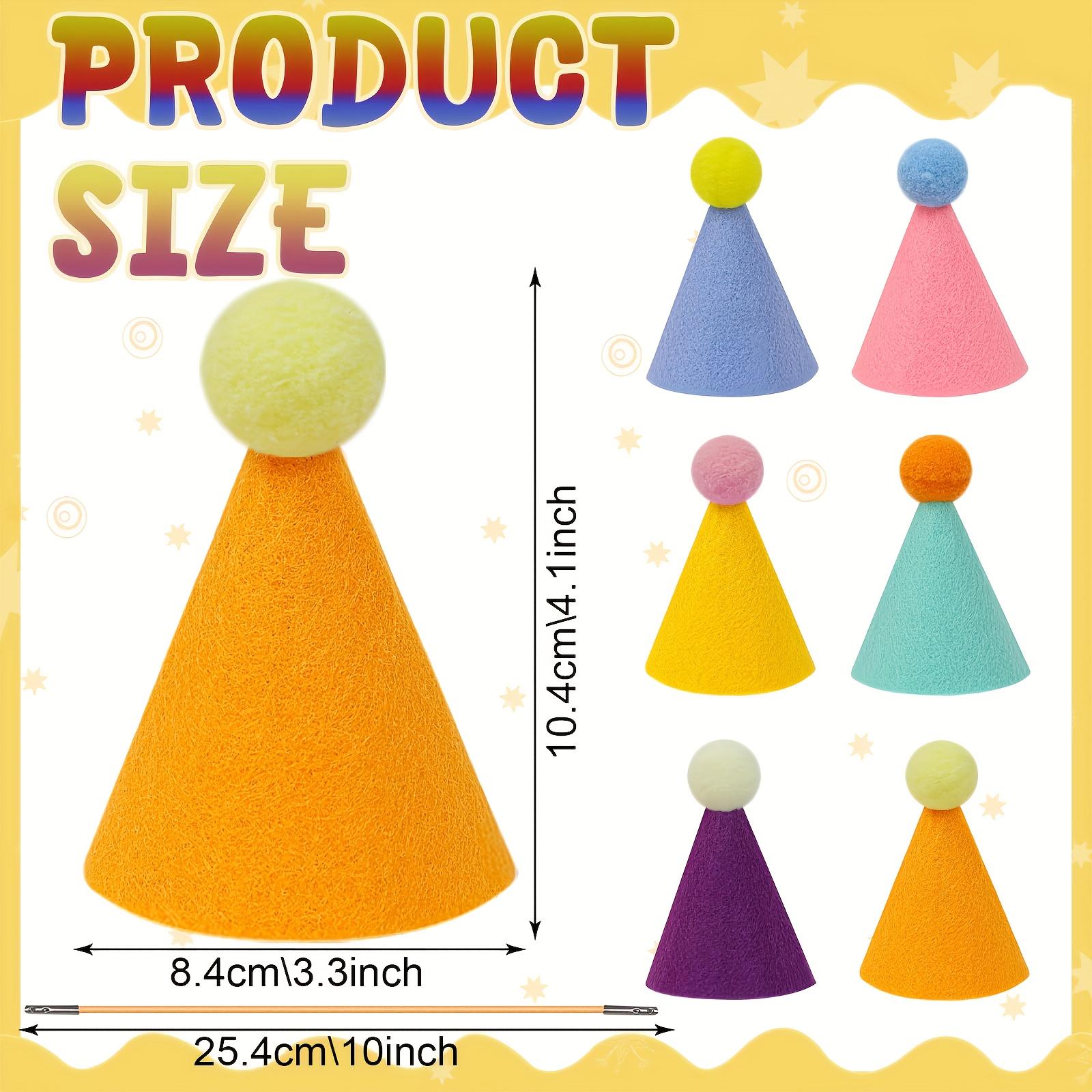 

6pcs Cute Dog Birthday Outfits Cat Dog Animal Exclusive Mini Party Hat Boy Girl Pet Party Accessories for Small and Medium Dogs