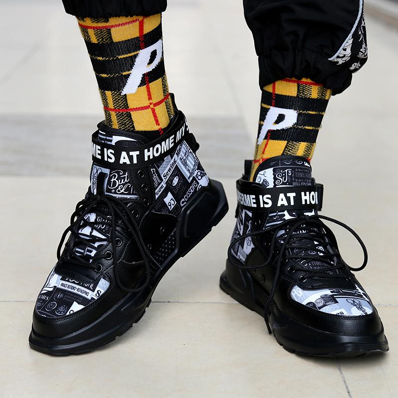 Mens Shoes High Top Couple Shoes Man Mandarin Duck Color Mens Trainers Platform Red Bottom Autumn Trend Sneakers Zapatillas