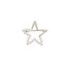 Simple Hollowed-out Five-pointed Star Brooch, Trendy Pearl Pin, Collar Pin, Anti-glare Clasp