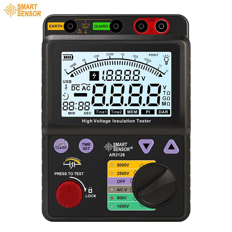 CEM Digital High Voltage Insulation Resistance Tester (CN Version)