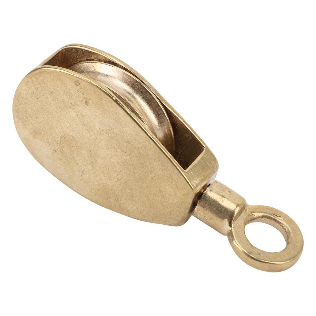 Brass Flag Rope Pulley Elegant Boats Yachts Smooth Flagpole Sliding Hardware for Enhanced Flag Hoisting Experience