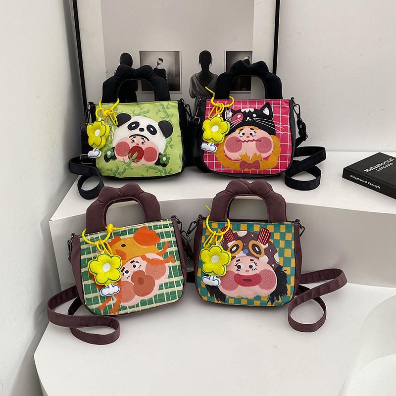 Large Capacity Graffiti Illustration Bag Personalized Handbag Bag Crossbody