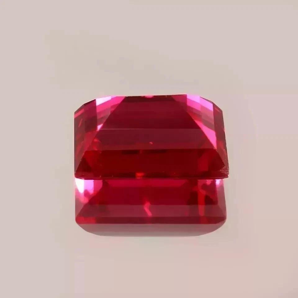 Beautiful Red Mozambique Ruby 10-12ctloose Baguette Cut Natural Loose Gemstone