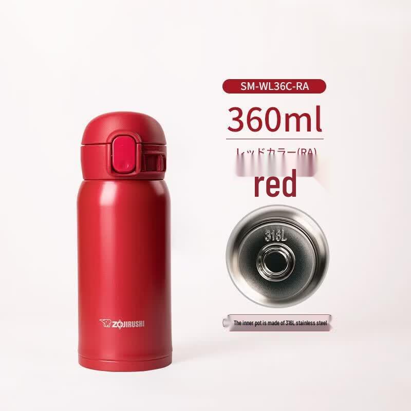 Zojirushi SM-WL36C Lightweight Portable 316L Stainless Steel Insulated Mug