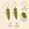 Alloy Leaf Dangle Earrings Fern Leaf Drop Earrings New Plant Pendant Earrings  Wome Daily Wear
