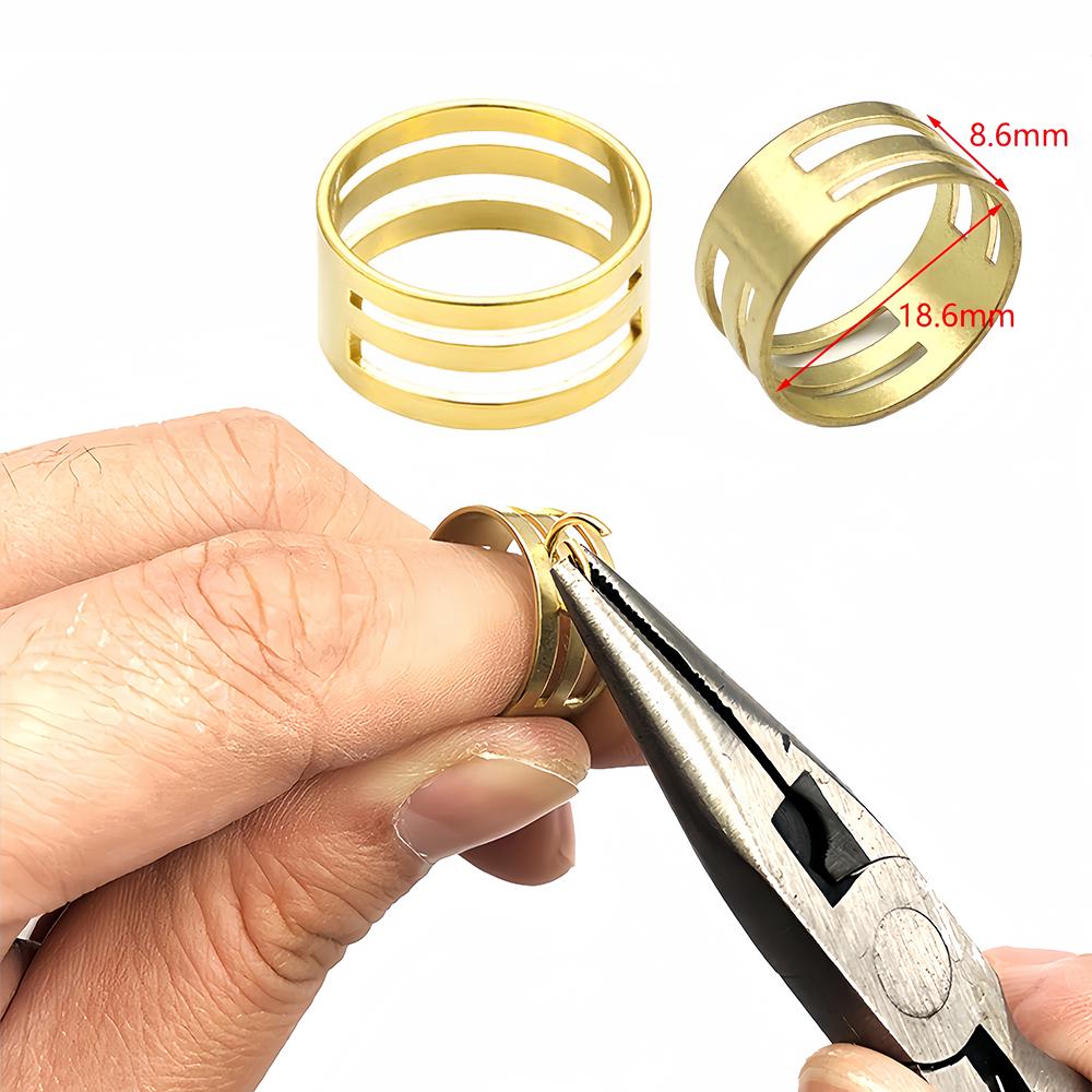 1/3/5PCS Jump Ring Opening Tools Closing Finger Rings Tools Copper Jump Ring Opener for DIY Jewelry Making Jewelry Findings 1PCS