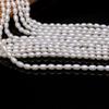 1String, White Natural Freshwater Pearls, Rice Shape AAA Pearl Beads, 4–5 Mm, for DIY Necklace Accessories, Valentine's Day Gifts, 36cm