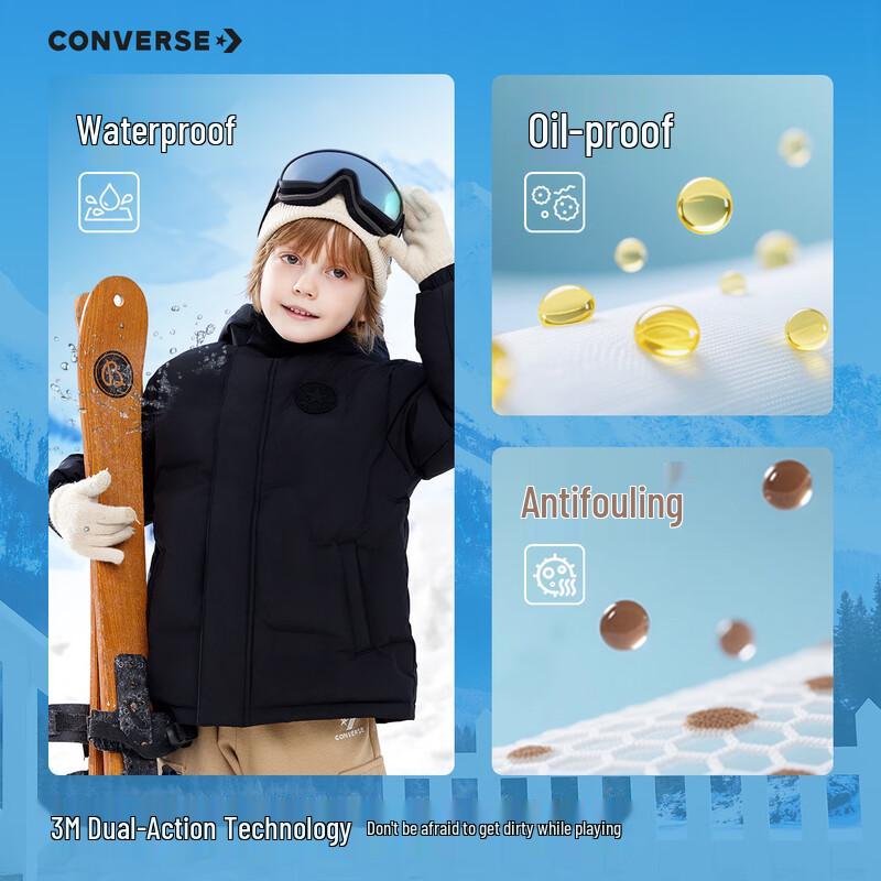Converse Kids  Hooded Winter Down Jacket XL