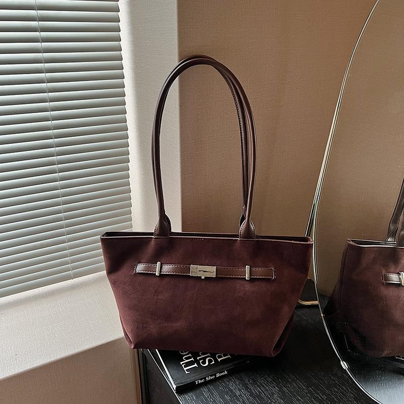 Casual big bag women's new high-end retro shoulder bag large-capacity commuting versatile tote bag