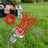 Aluminum Zinc Zinc Alloy Aluminum Porous Lawn Head 3 Discs Grass Cutting Head Lawn Cutter Head  Lawn Mowing