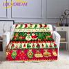 Cartoon Frohe Weihnachten Katze Decke Druck Super Weiche Flanell Decke Flanell Bettdecke Bettwäsche Sofa