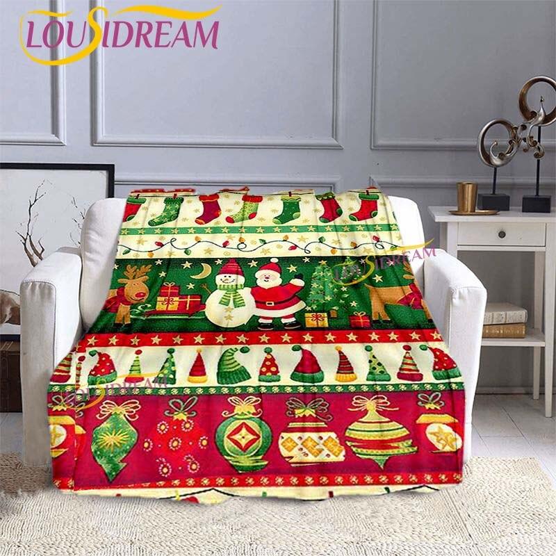 Cartoon Frohe Weihnachten Katze Decke Druck Super Weiche Flanell Decke Flanell Bettdecke Bettwäsche Sofa