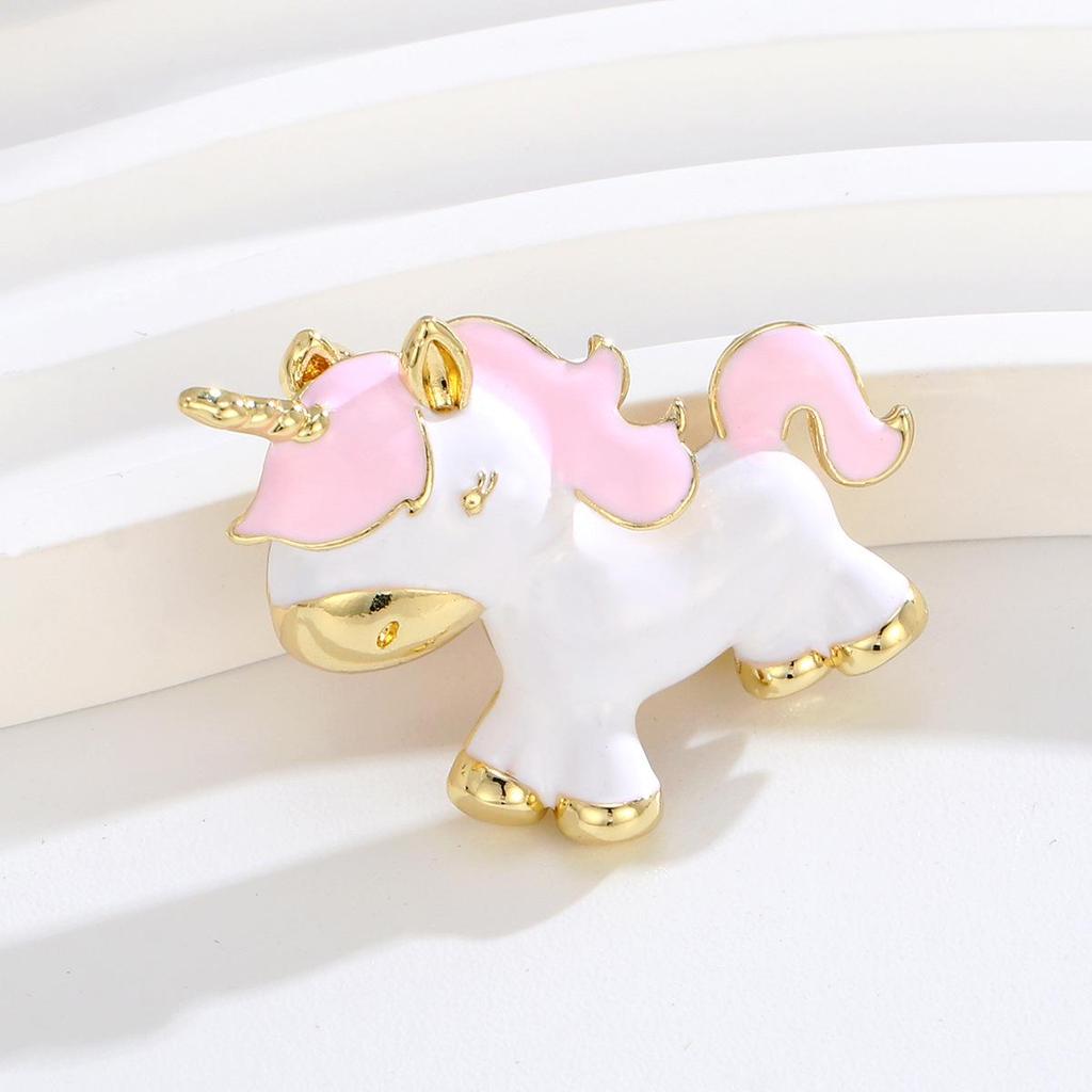 Simple Classic Unicorn Pegasus Brooch - Versatile, Fashionable, and Exquisite Cartoon Jewelry Pin