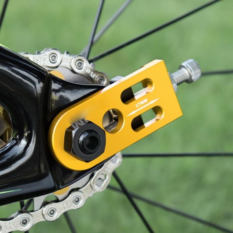Light Weight Aluminum Chain Tightener Universals Bike Chain Tension Adjuster for Smooth Bicycles Performances