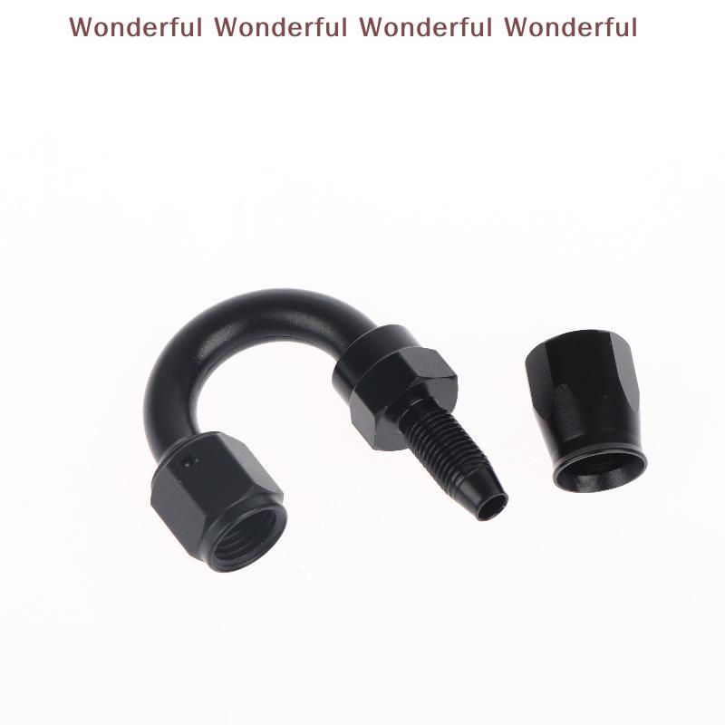 180 Degree AN4 AN6 AN8 AN10 Hose End Fitting Swivel Adapter High Strength Oil Cooler Connector for Workshop