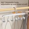 Space-Saving 12-Hook Rotating Hanger - Ideal for Ties, Underwear, Vests, And Skirts | a Portable Organizer Suitable for Dorms And Home Storage.