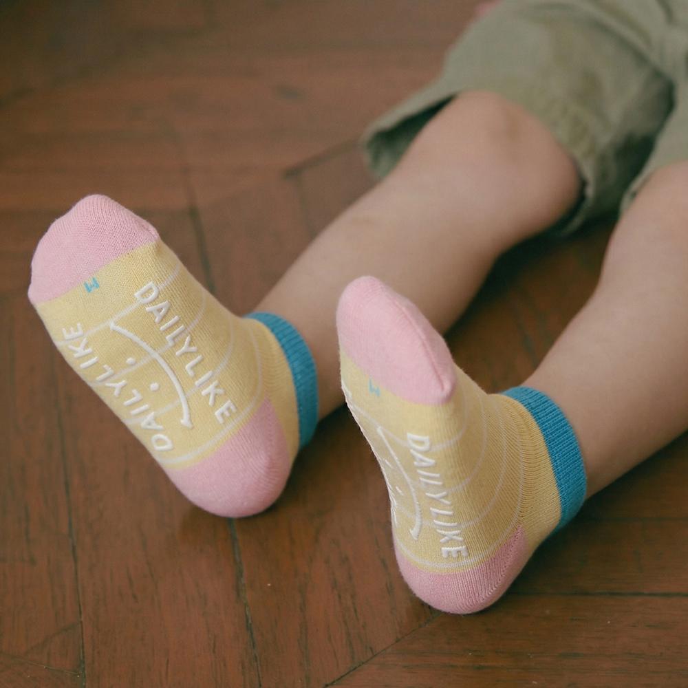DAILYLIKE Color Sneakers Kids Socks 4-Pack Korean Casual Children Socks
