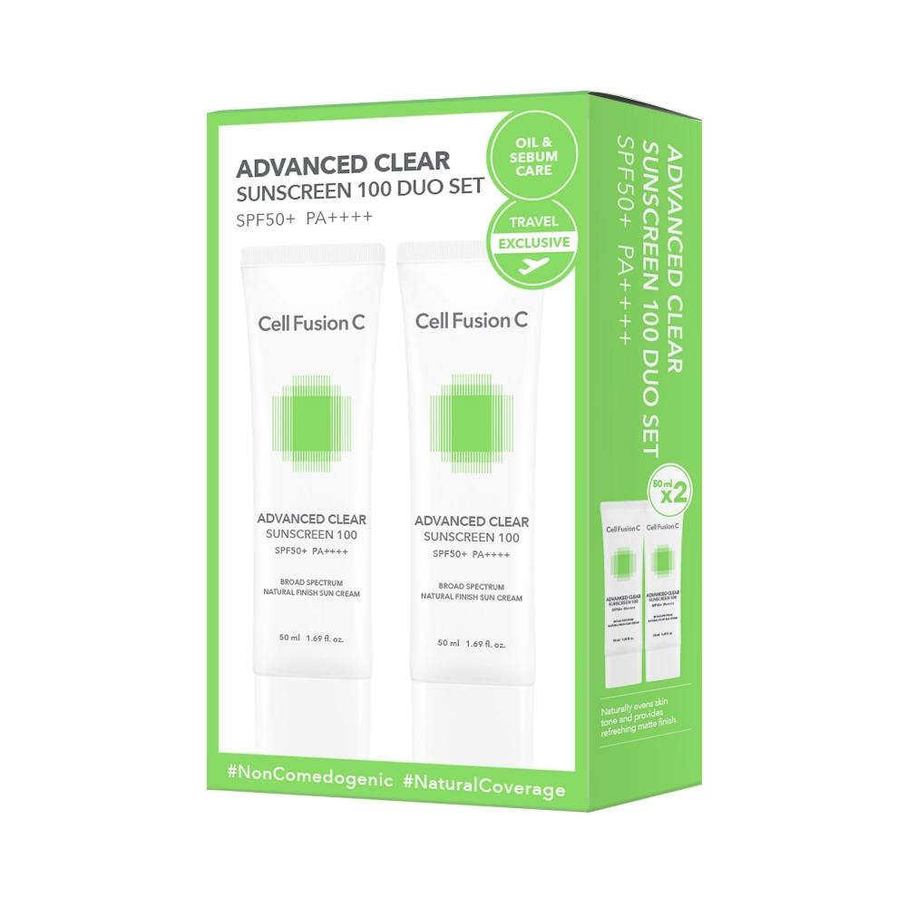 Cell Fusion C Cell Fus Skin advanCed Clear Sonnenschutz 100 50ml Duo