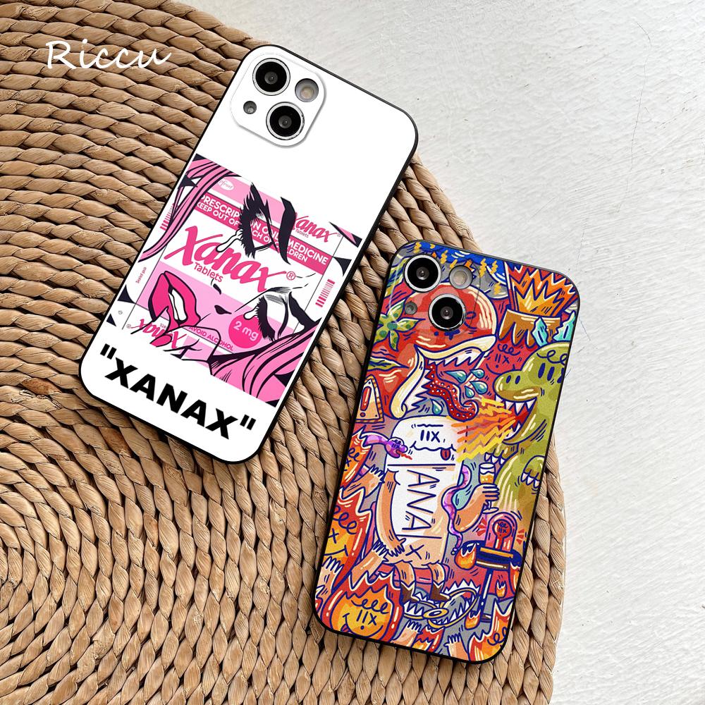 PARA iPhone 14 Funda de Teléfono PARA iPhone 14 11 12 Pro 8 7 Plus X Pro MAX 12 MINI XR XS 13 14 Patrón XANAXS Fundas de Teléfono Silicona