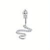 Bobisty Navel Ring 14G Heart Snake Butterfly CZ Dangling Belly Ring for Women Stunning Belly Button Piercing Jewelry