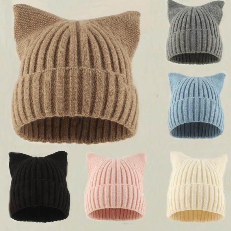Oversized Knit Hat with Ear Lovely Colorful Skiing Hat Pullover Ear Cartoon Photo Props Outdoor Head Wrap for Halloween