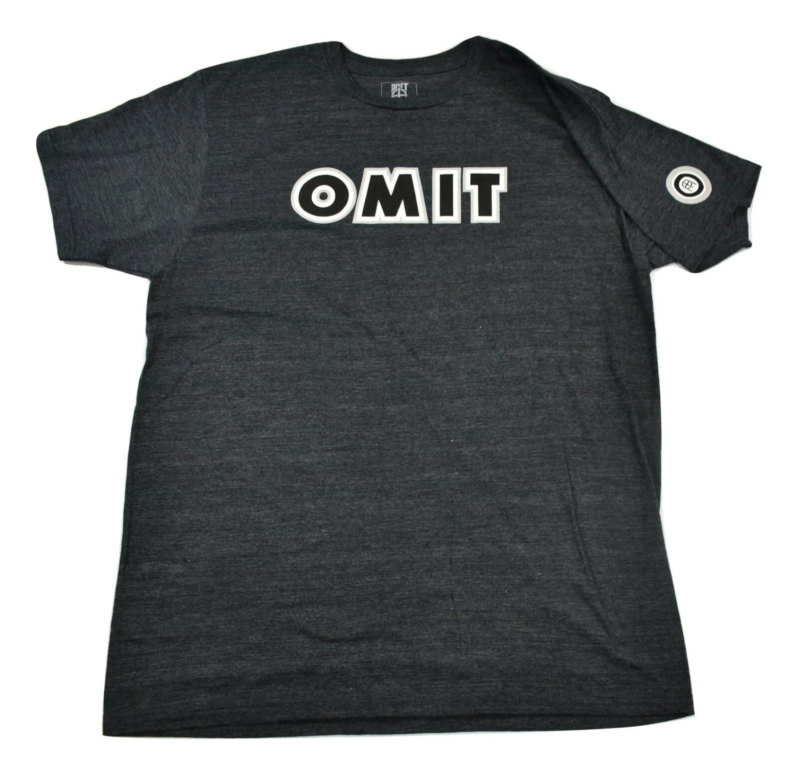 Omit Skater Brand Mens Streetwear Sandlot Logo Gray Shirt New Large 2XL