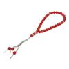 Muslim Prayer Beads Red 33 Beads Bright Beautiful Exquisite Glossy Elegant Tasbih Prayer Beads For Worship