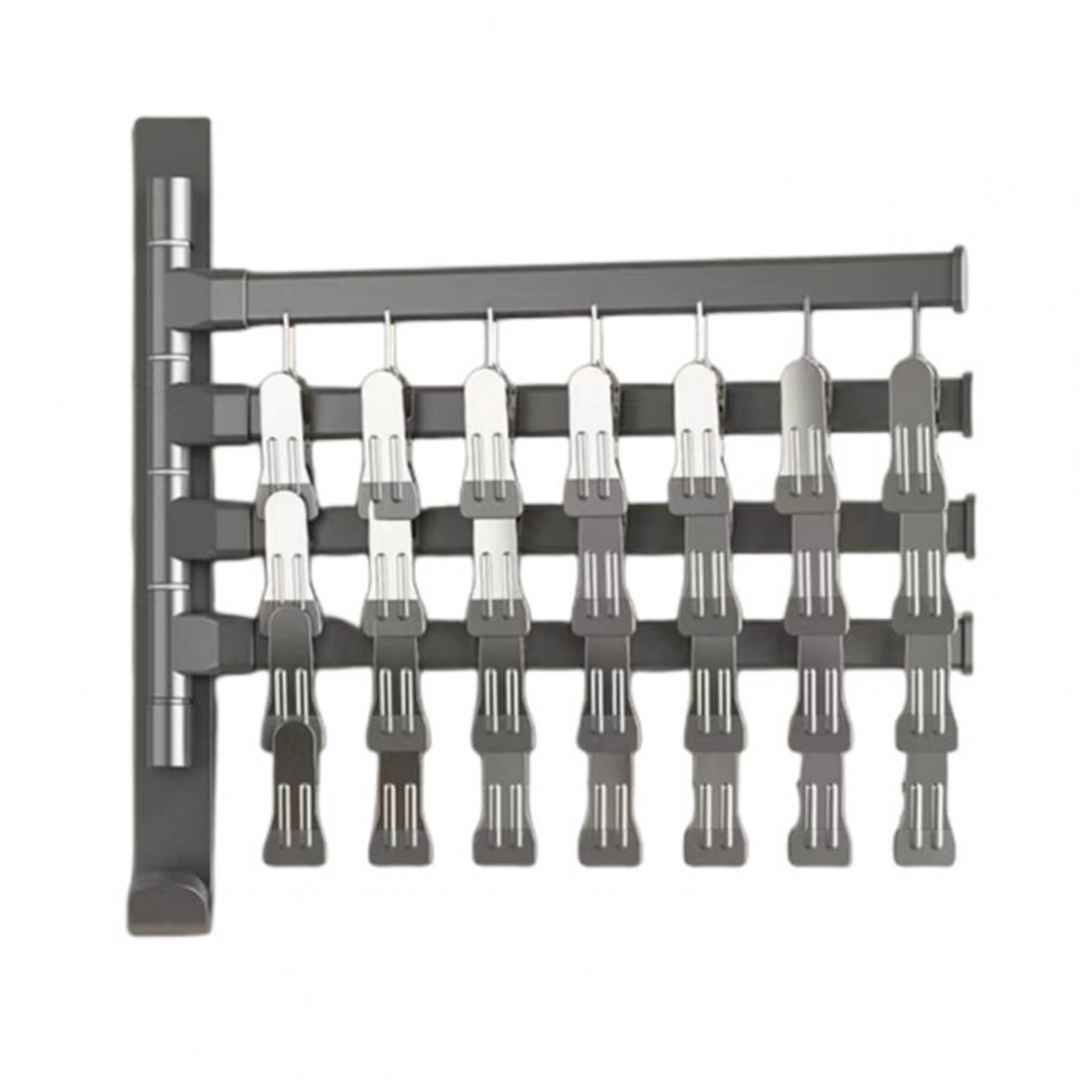 

Подставка-органайзер для носовых платков Водонепроницаемый органайзер для носков Вращающаяся складная вешалка для одежды Сушилка с прочным креплением для эффективного использования серый