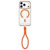 Question Mark Clear PC Magnetic Phone Case with Lanyard