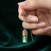 Retro Alternative Necklace Glow Ghost Necklace, Glow-in-The-Dark Bottle Pendant, Cute Unique Earrings Earrings, Gothic Halloween Jewelry for Women Men