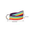 Braided Rainbow Waist Chain Belt for Women Prom Banquet Club Party Hot Girl Rainbow Elegant Woven Belt