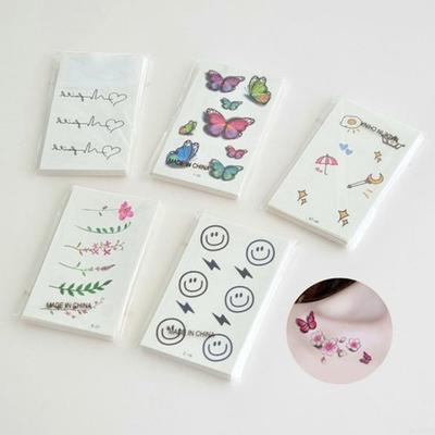 Barley Star Large Capacity Tattoo Stickers 30 Sheets 1 Set Lettering Butterfly Flower Smile Fashion Tattoo