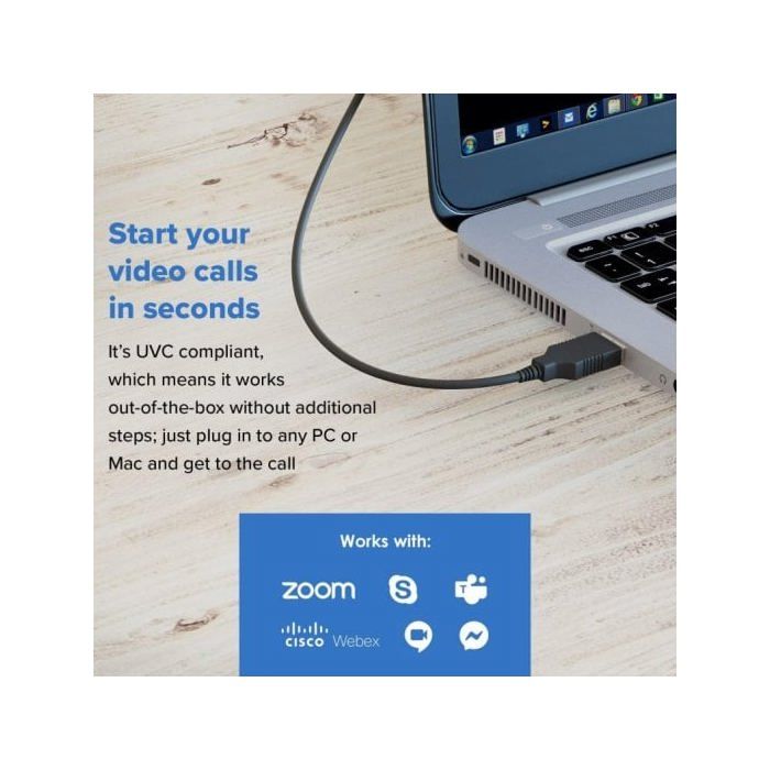 Creative Labs Creative Live! Cam Sync - V3 - Webcam - Farbe - 5 MP - 2560 x 1440 - 1080p, 1440p - Audio - USB2.0 - YUY2