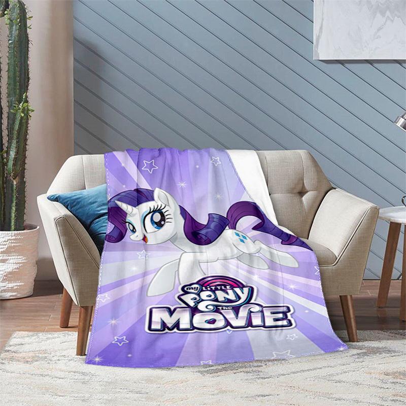 Rarity Little Pony Blanket Suitable All Seasons Soft Comfortable Sofa Office Home Blanket Holiday Gift Blanket Suitable For All Seasons Blanket