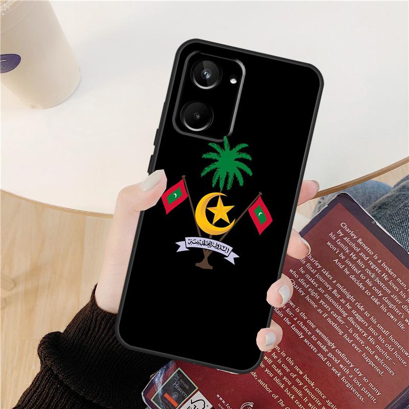 Maldives Map Case For Realme GT 7 Pro GT 6T 6 5 C55 C53 C51 C21Y C25S C61 C67 C75 10 11 12 13 14 Pro Plus
