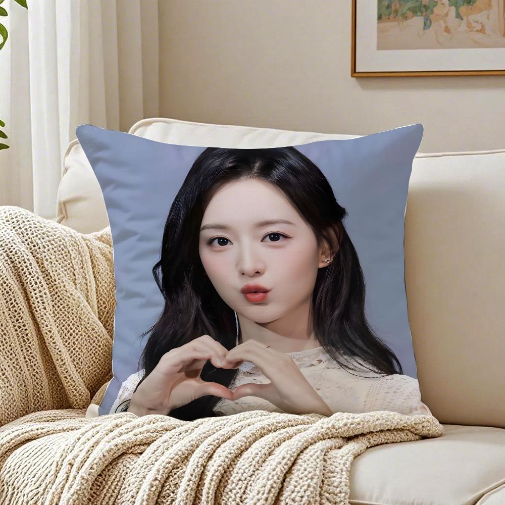 Kim Ji Won Queen of Tears Cushion Cover Linen Minimalist Soft for Sofa Bed Home Room Decor