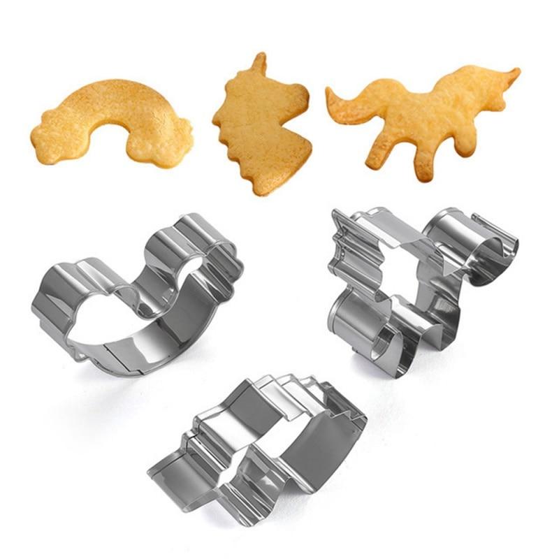 3pcs Cookie Cutters Stainless Steel Thickened Material Home Kitchen
