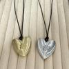 French Elegant Heart Necklace - Chic Pendant with Modern Design, High-End Luxury Sweater Chain
